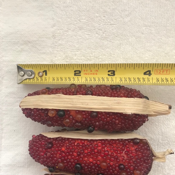 Mini Beaded Corn on The Cob Bowl Fillers Thanksgiving Table Scatter Decor 6pc 4" - Picture 6 of 6